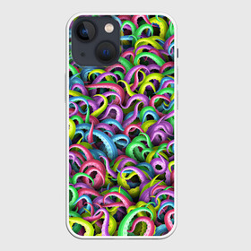 Чехол для iPhone 13 mini с принтом Психоделические щупальца в Новосибирске,  |  | кракен | ктулху | монстр | море | морской | осьминог | осьминожки | паттерн | психоделика
