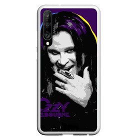 Чехол для Honor P30 с принтом Ozzy Osbourne, Оззи Осборн в Новосибирске, Силикон | Область печати: задняя сторона чехла, без боковых панелей | black sabbath | hard rock | heavy metal | john michael osbourne | ozzy osbourne | джон майкл осборн | оззи осборн | хард рок | хеви метал