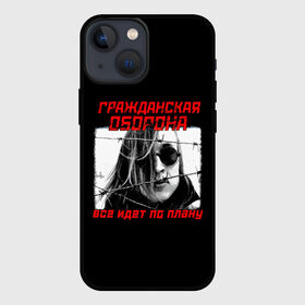 Чехол для iPhone 13 mini с принтом Всё идет по плану в Новосибирске,  |  | Тематика изображения на принте: alternative | metall | music | rock | альтернатива | всё идёт по плану | гражданская оборона | гроб | егор летов | летов | металл | музыка | рок