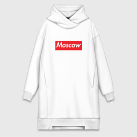 Платье-худи хлопок с принтом Moscow в Новосибирске,  |  | moscow | supreme | москва | супреме | суприм