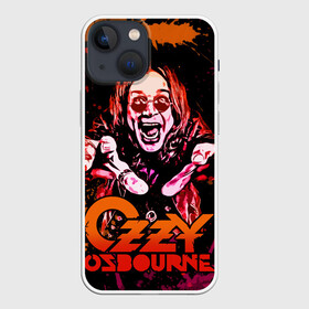 Чехол для iPhone 13 mini с принтом Ozzy Osbourne в Новосибирске,  |  | black sabbath | hard rock | heavy metal | john michael osbourne | ozzy osbourne | джон майкл осборн | оззи осборн | хард рок | хеви метал