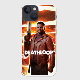 Чехол для iPhone 13 mini с принтом Кольт Ван Deathloop в Новосибирске,  |  | bethesda | colt vahn | deathloop | games | gun | julianna 