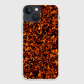 Чехол для iPhone 13 mini с принтом Лавовое расторжение в Новосибирске,  |  | fire | flame | heat | hot | lava | light | magma | вулкан | гореть | горячий | жар | жерло | зажигать | искра | костер | красный | лава | лавовые разводы | магма | огонь | оранжевый | пламя | поджигать | пожар | пылать