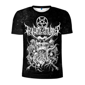 Мужская футболка 3D спортивная с принтом Thy Art Is Murder в Новосибирске, 100% полиэстер с улучшенными характеристиками | приталенный силуэт, круглая горловина, широкие плечи, сужается к линии бедра | Тематика изображения на принте: death metal | deathcore | thy art is murder | группы | дэткор | метал | музыка | рок