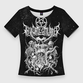 Женская футболка 3D Slim с принтом Thy Art Is Murder в Новосибирске,  |  | Тематика изображения на принте: death metal | deathcore | thy art is murder | группы | дэткор | метал | музыка | рок