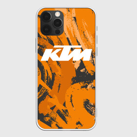 Чехол для iPhone 12 Pro Max с принтом KTM | КТМ (Z) в Новосибирске, Силикон |  | enduro | grange | ktm | moto | moto sport | motocycle | sportmotorcycle | гранж | ктм | мото | мото спорт | мотоспорт | спорт мото