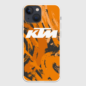 Чехол для iPhone 13 mini с принтом KTM | КТМ (Z) в Новосибирске,  |  | enduro | grange | ktm | moto | moto sport | motocycle | sportmotorcycle | гранж | ктм | мото | мото спорт | мотоспорт | спорт мото