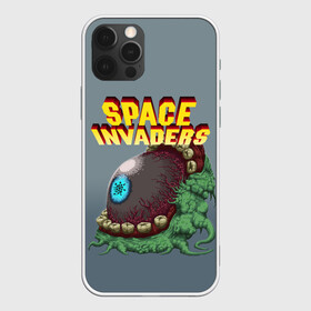 Чехол для iPhone 12 Pro Max с принтом Boss | Space Invaders | Old game (Z) в Новосибирске, Силикон |  | boss | dendy | invaders | nintendo | shootem up | space invaders | денди | захватчики | космические захватчики | су имбэ | чужаки