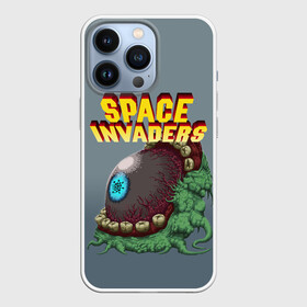 Чехол для iPhone 13 Pro с принтом Boss | Space Invaders | Old game (Z) в Новосибирске,  |  | boss | dendy | invaders | nintendo | shootem up | space invaders | денди | захватчики | космические захватчики | су имбэ | чужаки