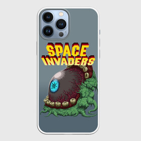 Чехол для iPhone 13 Pro Max с принтом Boss | Space Invaders | Old game (Z) в Новосибирске,  |  | boss | dendy | invaders | nintendo | shootem up | space invaders | денди | захватчики | космические захватчики | су имбэ | чужаки