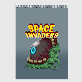 Скетчбук с принтом Boss | Space Invaders | Old game (Z) в Новосибирске, 100% бумага
 | 48 листов, плотность листов — 100 г/м2, плотность картонной обложки — 250 г/м2. Листы скреплены сверху удобной пружинной спиралью | boss | dendy | invaders | nintendo | shootem up | space invaders | денди | захватчики | космические захватчики | су имбэ | чужаки