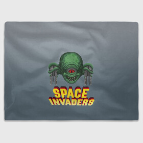 Плед 3D с принтом Space Invaders | Old game (Z) в Новосибирске, 100% полиэстер | закругленные углы, все края обработаны. Ткань не мнется и не растягивается | dendy | invaders | nintendo | shootem up | space invaders | денди | захватчики | космические захватчики | су имбэ | чужаки