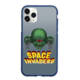 Чехол для iPhone 11 Pro Max матовый с принтом Space Invaders | Old game (Z) в Новосибирске, Силикон |  | Тематика изображения на принте: dendy | invaders | nintendo | shootem up | space invaders | денди | захватчики | космические захватчики | су имбэ | чужаки