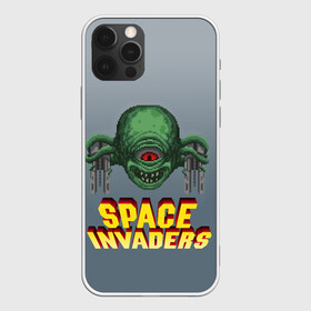 Чехол для iPhone 12 Pro с принтом Space Invaders | Old game (Z) в Новосибирске, силикон | область печати: задняя сторона чехла, без боковых панелей | Тематика изображения на принте: dendy | invaders | nintendo | shootem up | space invaders | денди | захватчики | космические захватчики | су имбэ | чужаки