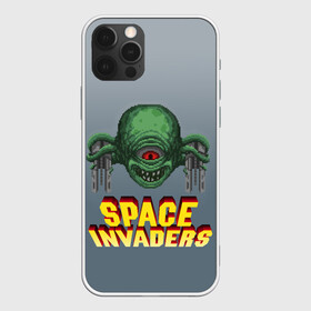 Чехол для iPhone 12 Pro Max с принтом Space Invaders | Old game (Z) в Новосибирске, Силикон |  | Тематика изображения на принте: dendy | invaders | nintendo | shootem up | space invaders | денди | захватчики | космические захватчики | су имбэ | чужаки