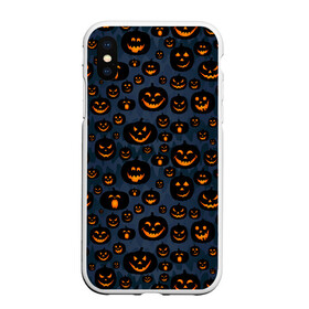 Чехол для iPhone XS Max матовый с принтом HALLOWEEN в Новосибирске, Силикон | Область печати: задняя сторона чехла, без боковых панелей | halloween | holiday | pumpkin | samayn | vampire | zombie | вампир | ведьма | вечеринка | день всех святых | зомби | карнавал | маскарад | мертвец | оборотень | привидение | самайн | светильник джека | страшный джек | труп