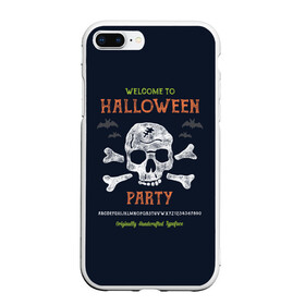 Чехол для iPhone 7Plus/8 Plus матовый с принтом Halloween Party в Новосибирске, Силикон | Область печати: задняя сторона чехла, без боковых панелей | halloween | holiday | pumpkin | samayn | vampire | zombie | вампир | ведьма | вечеринка | день всех святых | зомби | карнавал | маскарад | мертвец | оборотень | привидение | самайн | светильник джека | страшный джек | труп