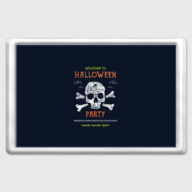 Магнит 45*70 с принтом Halloween Party в Новосибирске, Пластик | Размер: 78*52 мм; Размер печати: 70*45 | halloween | holiday | pumpkin | samayn | vampire | zombie | вампир | ведьма | вечеринка | день всех святых | зомби | карнавал | маскарад | мертвец | оборотень | привидение | самайн | светильник джека | страшный джек | труп