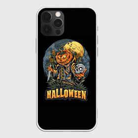 Чехол для iPhone 12 Pro с принтом HALLOWEEN в Новосибирске, силикон | область печати: задняя сторона чехла, без боковых панелей | halloween | holiday | pumpkin | samayn | vampire | zombie | вампир | ведьма | вечеринка | день всех святых | зомби | карнавал | маскарад | мертвец | оборотень | привидение | самайн | светильник джека | страшный джек | труп