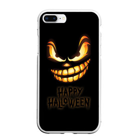 Чехол для iPhone 7Plus/8 Plus матовый с принтом Happy Halloween в Новосибирске, Силикон | Область печати: задняя сторона чехла, без боковых панелей | halloween | holiday | pumpkin | samayn | vampire | zombie | вампир | ведьма | вечеринка | день всех святых | зомби | карнавал | маскарад | мертвец | оборотень | привидение | самайн | светильник джека | страшный джек | труп