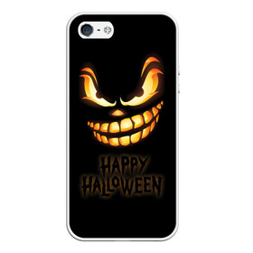 Чехол для iPhone 5/5S матовый с принтом Happy Halloween в Новосибирске, Силикон | Область печати: задняя сторона чехла, без боковых панелей | halloween | holiday | pumpkin | samayn | vampire | zombie | вампир | ведьма | вечеринка | день всех святых | зомби | карнавал | маскарад | мертвец | оборотень | привидение | самайн | светильник джека | страшный джек | труп