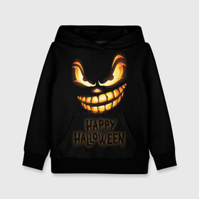 Детская толстовка 3D с принтом Happy Halloween в Новосибирске, 100% полиэстер | двухслойный капюшон со шнурком для регулировки, мягкие манжеты на рукавах и по низу толстовки, спереди карман-кенгуру с мягким внутренним слоем | halloween | holiday | pumpkin | samayn | vampire | zombie | вампир | ведьма | вечеринка | день всех святых | зомби | карнавал | маскарад | мертвец | оборотень | привидение | самайн | светильник джека | страшный джек | труп