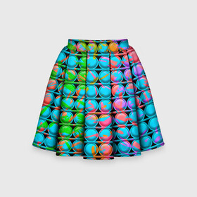 Детская юбка-солнце 3D с принтом POP IT | Взрыв Красок в Новосибирске, 100% полиэстер | Эластичный пояс, крупные складки | it | pop | pop it | взрыв | димпл | игрушка антистресс | краски | поп ит | попит | пупырышки | радуга | разноцветная | симпл | сквиш | тренд тик тока