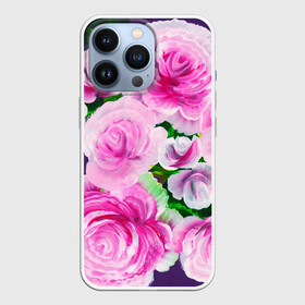 Чехол для iPhone 13 Pro с принтом Цветы 