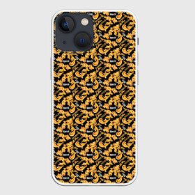 Чехол для iPhone 13 mini с принтом Gold of Baroque. Queen. в Новосибирске,  |  | baroque | floral | gold | queen | style | барокко | золото | королева | стиль | цветы