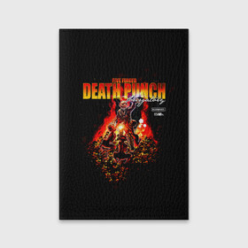 Обложка для паспорта матовая кожа с принтом Five Finger Death Punch – Purgatory: Tales From The Pit в Новосибирске, натуральная матовая кожа | размер 19,3 х 13,7 см; прозрачные пластиковые крепления | 5fdp | 5фдп | ffdp | five finger death punch | ivan lewis greening | ivan moody | айвен льюис грининг | метал группа | рок группа | файв фингер дед панч | ффдп