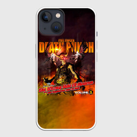 Чехол для iPhone 13 с принтом The Wrong Side of Heaven and the Righteous Side of Hell   5FDP в Новосибирске,  |  | 5fdp | 5фдп | ffdp | five finger death punch | ivan lewis greening | ivan moody | айвен льюис грининг | метал группа | рок группа | файв фингер дед панч | ффдп