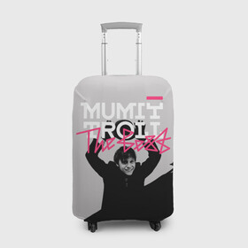 Чехол для чемодана 3D с принтом Mumiy Troll The Best в Новосибирске, 86% полиэфир, 14% спандекс | двустороннее нанесение принта, прорези для ручек и колес | ilya lagutenko | mumi troll | mumitrol | mumiy troll | music | rock band | russian rock | илья лагутенко | музыка | муми троль | мумий тролль | мумитроль | рок группа | русский рок