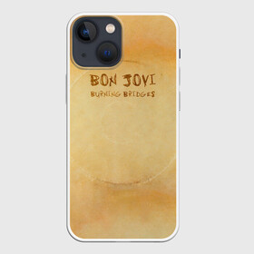 Чехол для iPhone 13 mini с принтом Burning Bridges   Bon Jovi в Новосибирске,  |  | bon jovi | john | альбом | арена | бон | бон джови | глэм | группа | джови | джон | метал | музыка | надпись | песни | поп | попрок | рок | рокер | смайл | солист | софт | стена | хард | хеви | хевиметал