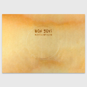 Поздравительная открытка с принтом Burning Bridges - Bon Jovi в Новосибирске, 100% бумага | плотность бумаги 280 г/м2, матовая, на обратной стороне линовка и место для марки
 | bon jovi | john | альбом | арена | бон | бон джови | глэм | группа | джови | джон | метал | музыка | надпись | песни | поп | попрок | рок | рокер | смайл | солист | софт | стена | хард | хеви | хевиметал