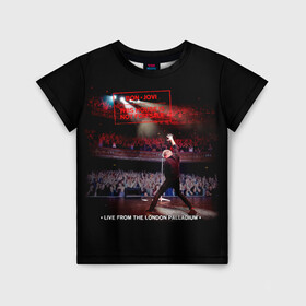 Детская футболка 3D с принтом This House Is Not for Sale - Bon Jovi в Новосибирске, 100% гипоаллергенный полиэфир | прямой крой, круглый вырез горловины, длина до линии бедер, чуть спущенное плечо, ткань немного тянется | bon jovi | john | альбом | арена | бон | бон джови | глэм | группа | джови | джон | метал | музыка | надпись | песни | поп | попрок | рок | рокер | смайл | солист | софт | стена | хард | хеви | хевиметал