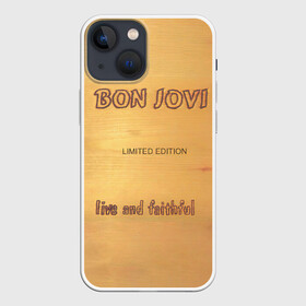 Чехол для iPhone 13 mini с принтом Live and Faithful   Bon Jovi в Новосибирске,  |  | bon jovi | john | альбом | арена | бон | бон джови | глэм | группа | джови | джон | метал | музыка | надпись | песни | поп | попрок | рок | рокер | смайл | солист | софт | стена | хард | хеви | хевиметал