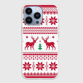 Чехол для iPhone 13 Pro с принтом Зимний день в лесу в Новосибирске,  |  | арт | вязаный рисунок | вязь | дерево | ёлка | ёлки | ель | новый год | олени | олень | рисунок | рождество | снег | снежинка | снежинки