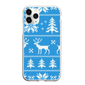Чехол для iPhone 11 Pro матовый с принтом Зимняя ночь в Новосибирске, Силикон |  | арт | вязаный рисунок | вязь | ёлка | ёлки | ель | лес | новый год | ночь | олени | олень | рисунок | рождество | снег | снеговик | снеговики | снежинка | снежинки