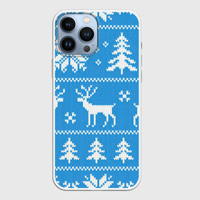 Чехол для iPhone 13 Pro Max с принтом Зимняя дикая лесная ночь в Новосибирске,  |  | арт | вязаный рисунок | вязь | ёлка | ёлки | ель | лес | новый год | ночь | олени | олень | рисунок | рождество | снег | снеговик | снеговики | снежинка | снежинки