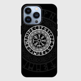 Чехол для iPhone 13 Pro с принтом Вегвизир | Galdrastafir в Новосибирске,  |  | galdrastafir | runes | vegvisir | вегвизир | древние знаки | знак | знак рода | знаки | иероглифы | компас | магический знак | руны | русь | символ | символы | славяне | славянская символика | я русский