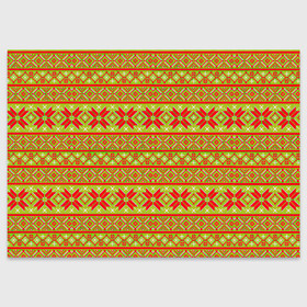 Поздравительная открытка с принтом Вязаный рисунок в Новосибирске, 100% бумага | плотность бумаги 280 г/м2, матовая, на обратной стороне линовка и место для марки
 | арт | вязаный рисунок | вязь | новый год | рисунок | рождество | снег | снежинка | снежинки | узор | узоры