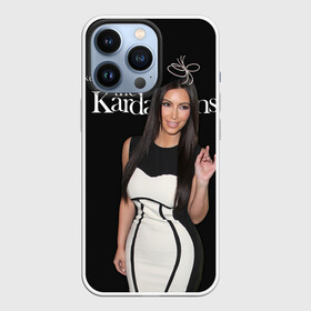 Чехол для iPhone 13 Pro с принтом Keeping up with Kardashians в Новосибирске,  |  | armenian | black and white | celebrity | dress | keeping up with kardashians | kim kardashian | style | армянка | бренд | знаменитость | ким кардашьян | модель | платье | стиль | черно белое