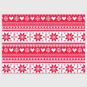 Поздравительная открытка с принтом Новогодний уют в Новосибирске, 100% бумага | плотность бумаги 280 г/м2, матовая, на обратной стороне линовка и место для марки
 | арт | вязаный рисунок | вязь | новый год | рисунок | рождество | сердечки | сердечко | сердца | сердце | снег | снежинка | снежинки