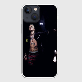 Чехол для iPhone 13 mini с принтом Фараон на концерте в Новосибирске,  |  | Тематика изображения на принте: dead dynasty | hip hop | pharaon | rap | rep | глеб голубин | исполнители | исполнитель | музыка | реп | фара | фараон