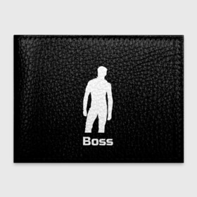 Обложка для студенческого билета с принтом Boss of the gym on black в Новосибирске, натуральная кожа | Размер: 11*8 см; Печать на всей внешней стороне | Тематика изображения на принте: boss | boss of the gym | darkholme | gachi | gachimuchi | gym | jabroni | van | босс | вэн | гачи | качалка