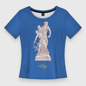 Женская футболка 3D Slim с принтом CMbYN скульптура Тимоти Шаламе Арми Хаммер в Новосибирске,  |  | armie hammer | call me by your name | cmbyn | sculpture | timothee chalamet | арми хаммер | назови меня своим именем | скульптура | тимоти шаламе