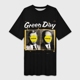Платье-футболка 3D с принтом Nimrod. Green Day в Новосибирске,  |  | american idiot | green day | альтернативный | билли джо армстронг | греен дай | грин дей | гриндей | группа | зелёный день | майк дёрнт | музыка | панк | поп | поппанк | рок | тре кул