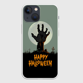 Чехол для iPhone 13 mini с принтом Happy Halloween в Новосибирске,  |  | halloween | holiday | pumpkin | samayn | vampire | zombie | вампир | ведьма | вечеринка | день всех святых | зомби | карнавал | маскарад | мертвец | оборотень | привидение | самайн | светильник джека | страшный джек | труп