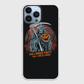 Чехол для iPhone 13 Pro Max с принтом Смерть с Косой в Новосибирске,  |  | Тематика изображения на принте: halloween | holiday | pumpkin | samayn | zombie | вампир | ведьма | вечеринка | день всех святых | зомби | карнавал | маскарад | мертвец | оборотень | привидение | самайн | светильник джека | страшный джек | труп | тыква
