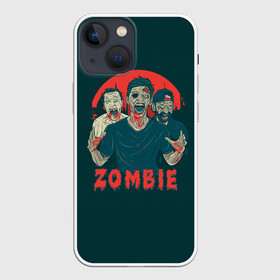 Чехол для iPhone 13 mini с принтом Zombie в Новосибирске,  |  | halloween | holiday | pumpkin | samayn | vampire | zombie | вампир | ведьма | вечеринка | день всех святых | зомби | карнавал | маскарад | мертвец | оборотень | привидение | самайн | светильник джека | страшный джек | труп